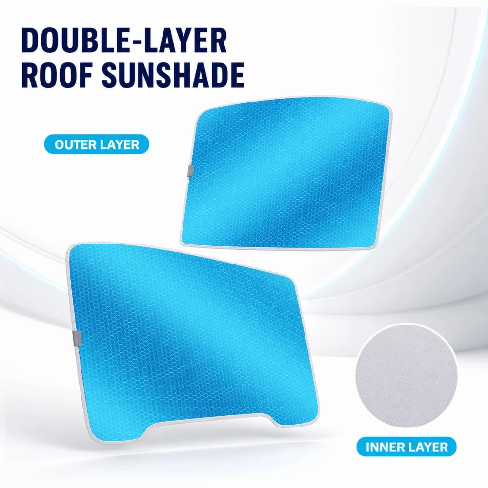 Panoramic Glass Roof Sunshade for Model 3 / Model Y (2017-2025)