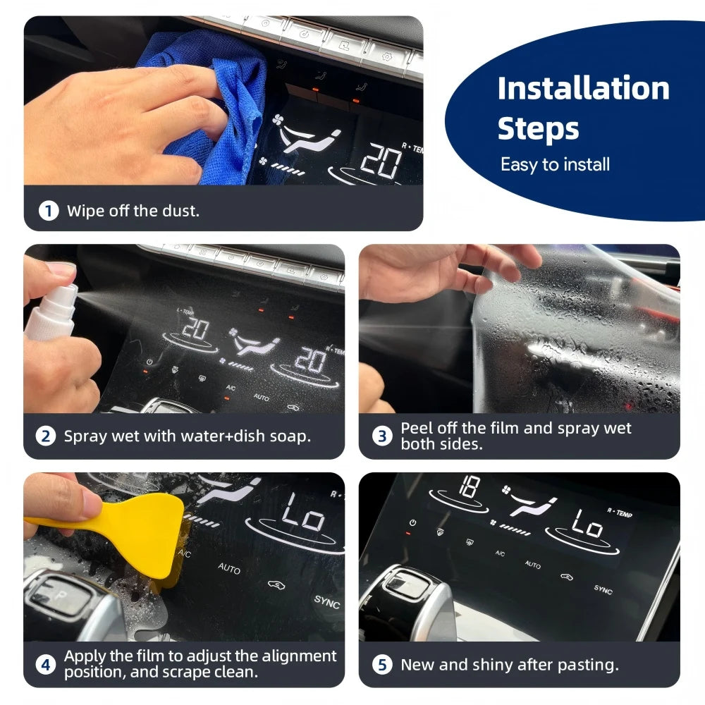 TPU Console Screen Film for Porsche Taycan
