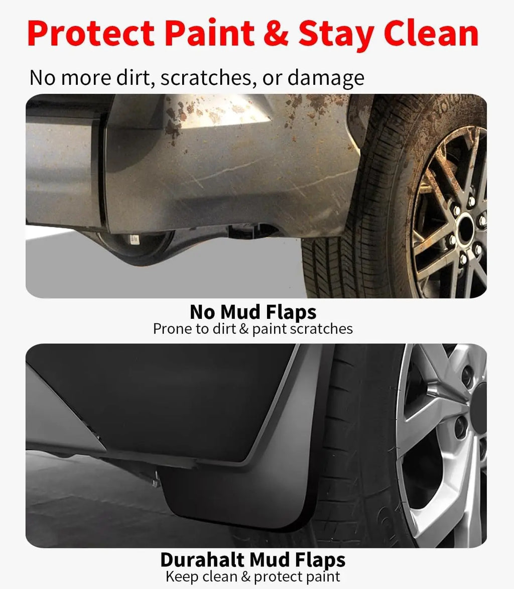 No-Drill Mud Flaps for Model S (2022+), Set of 4